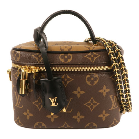 LOUIS VUITTON Monogram Reverse Vanity PM金扣手挽肩背兩用袋