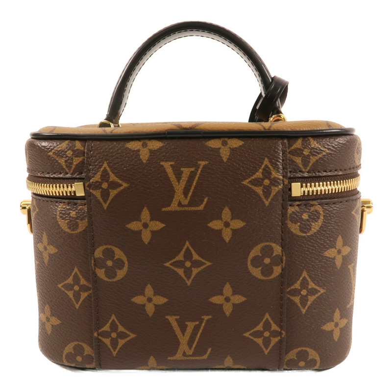 LOUIS VUITTON Monogram Reverse Vanity PM金扣手挽肩背兩用袋-1