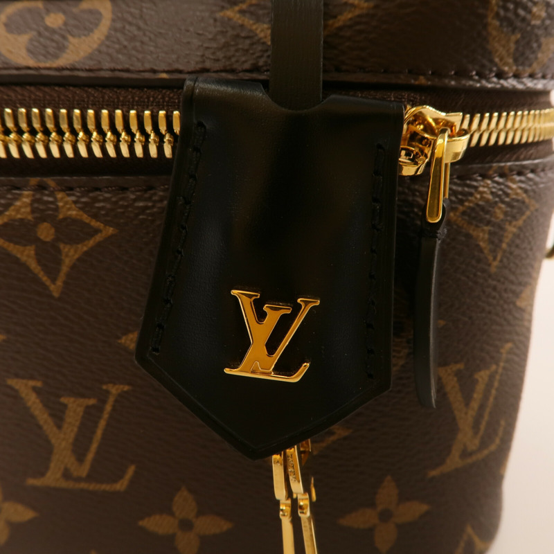 LOUIS VUITTON Monogram Reverse Vanity PM金扣手挽肩背兩用袋-10
