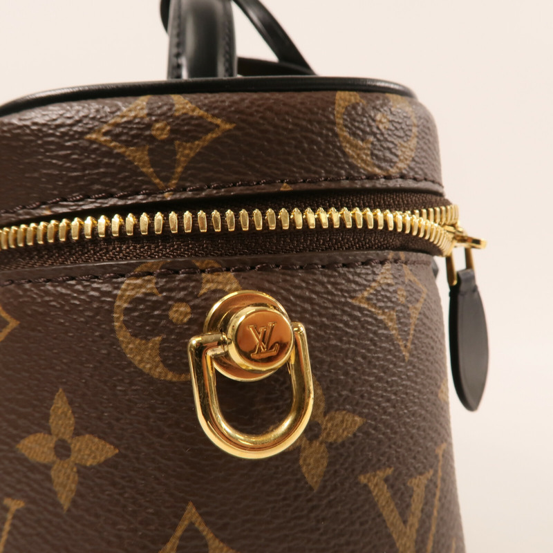 LOUIS VUITTON Monogram Reverse Vanity PM金扣手挽肩背兩用袋-14