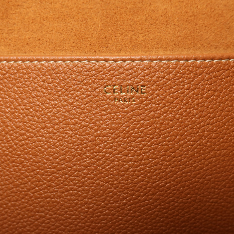 CELINE 牛皮皮革Cabas Anais金扣肩背袋-12