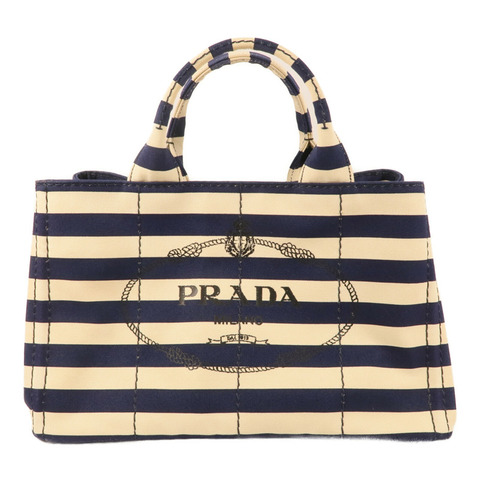 PRADA 帆布Canapa Handbag金扣手挽袋