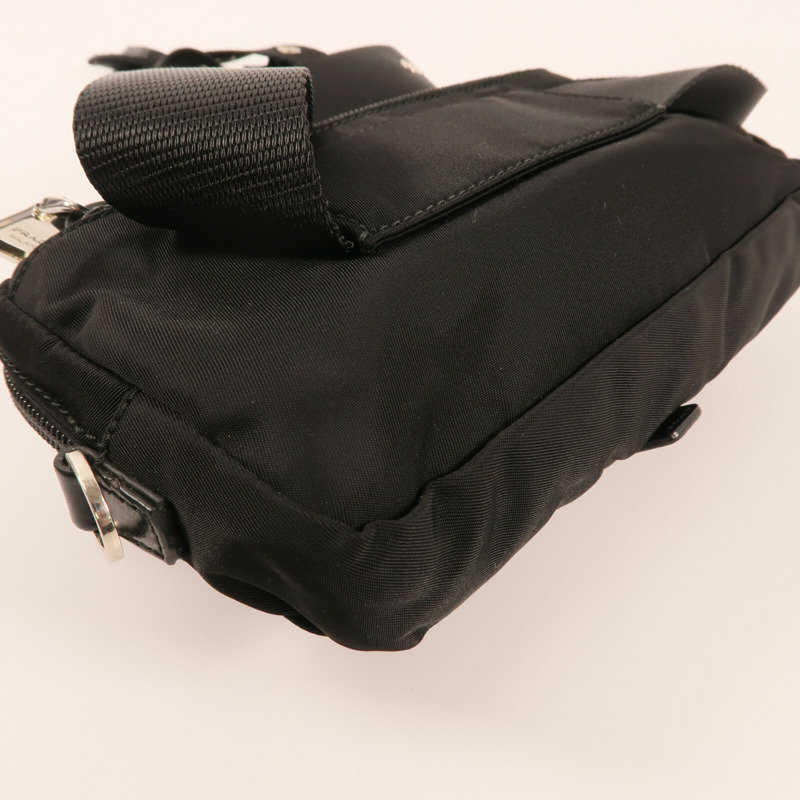 PRADA 尼龍Belt Bag銀扣腰包-8
