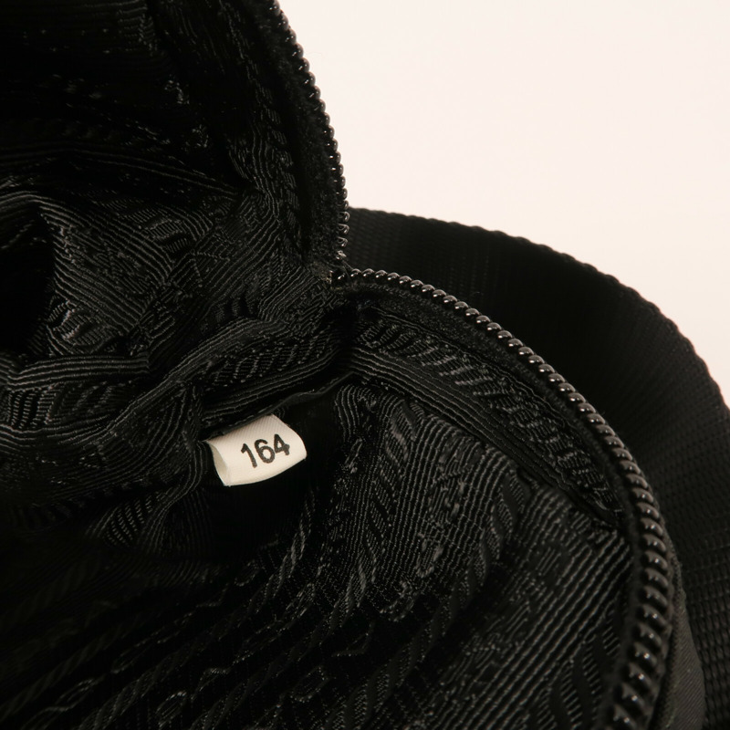 PRADA 尼龍Belt Bag銀扣腰包-12