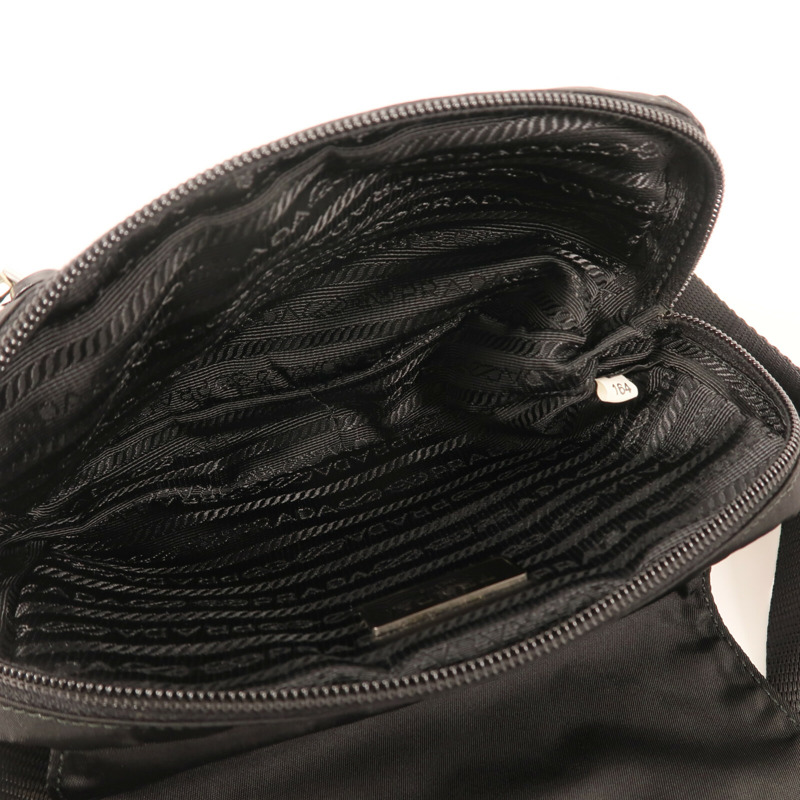 PRADA 尼龍Belt Bag銀扣腰包-13