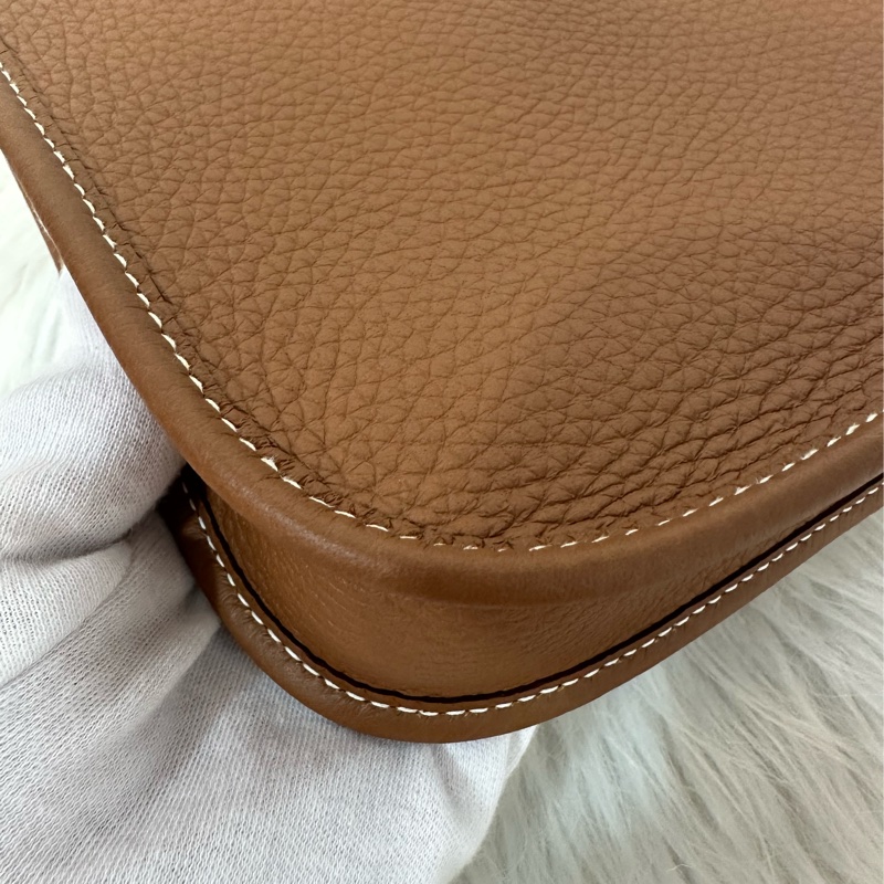 Hermes 金棕色銀釦mini evelyne-7