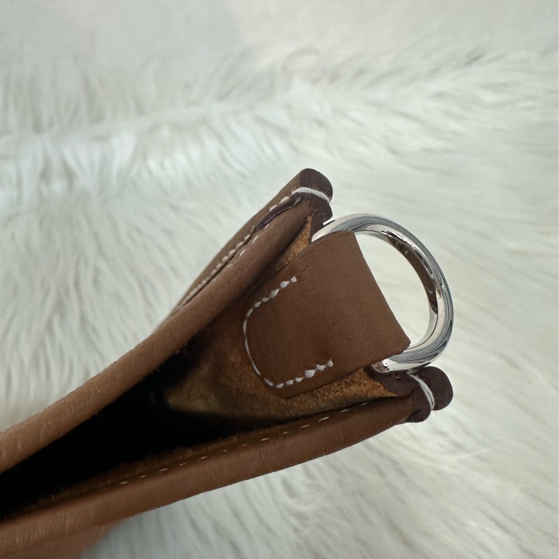 Hermes 金棕色銀釦mini evelyne-12