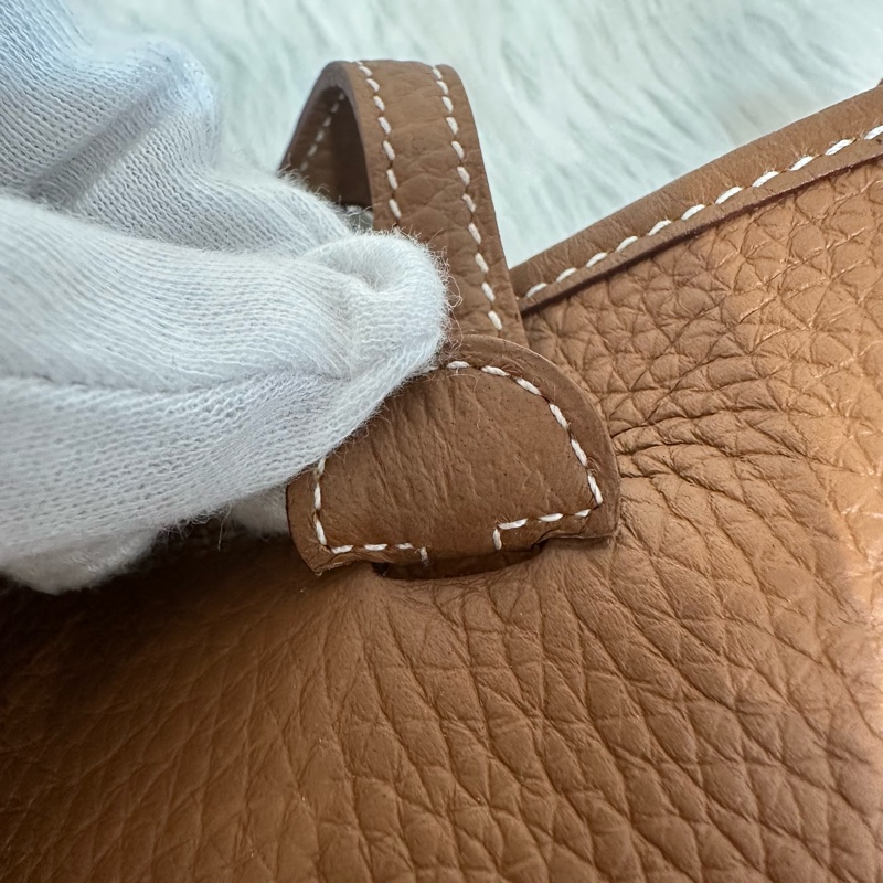 Hermes 金棕色銀釦mini evelyne-19