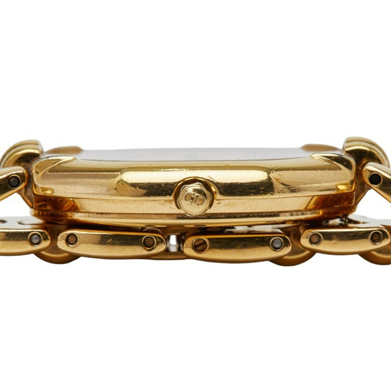 Dior Depose Octagon腕錶 D45154 瑞士石英錶 金色錶盤 不鏽鋼男士腕錶-2