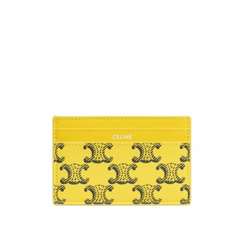 Celine 男士 帆布和小牛皮卡包均碼碼11cm*0.5cm*7cm