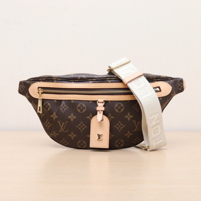 LOUIS VUITTON 老花PVC晶片Highrisebumbag腰包配可拆卸肩帶-0
