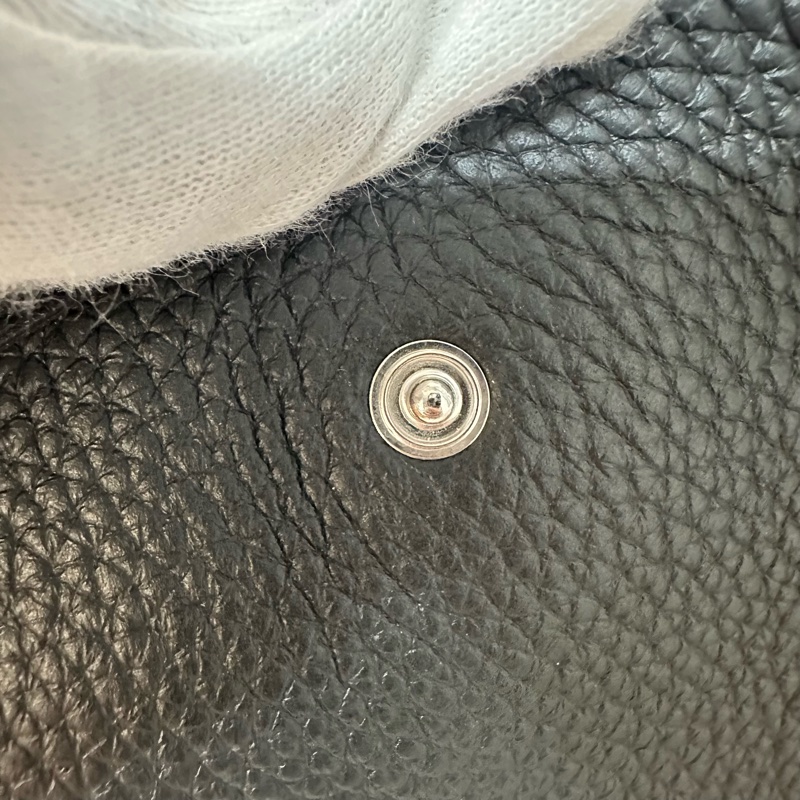 hermes 89黑TC皮銀扣mini evelyne-27