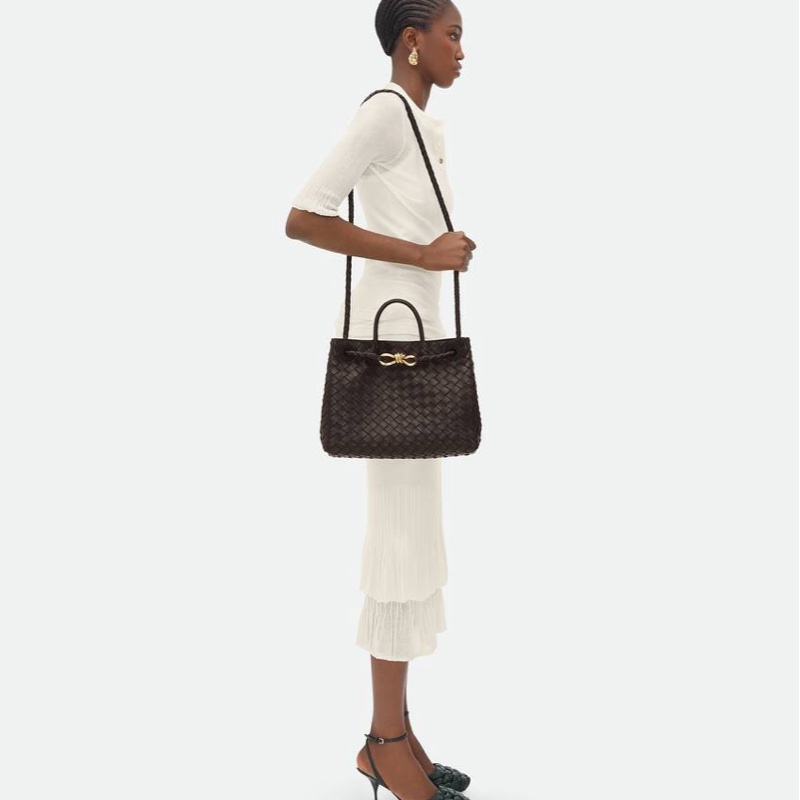 Bottega Veneta 女士 中號Andiamo單肩包 中號、32cm*11cm*25cm-5