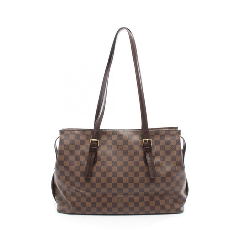 路易威登 切爾西托特單肩包 N51119 Damier 帆布皮革 Ebene 二手