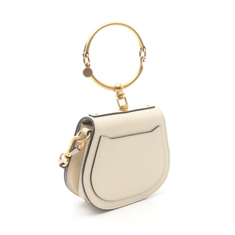 Chloe Nile 小手環肩挎包 3S1301 皮革 米色 二手-1