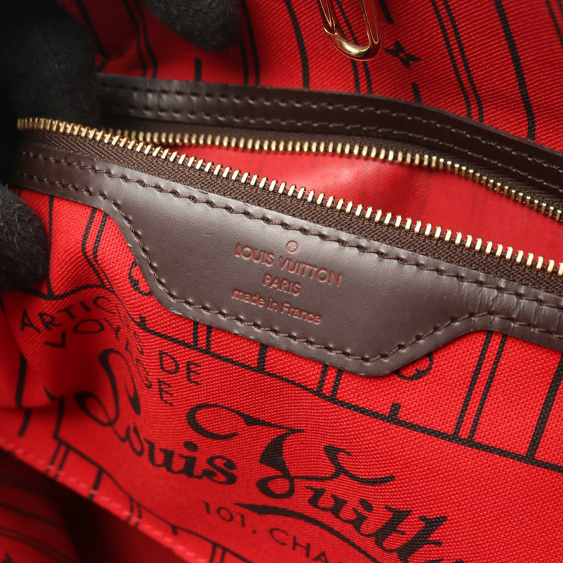 路易威登 Neverfull PM 手提包 N51109 Damier Ebene 帆布皮革 二手-3
