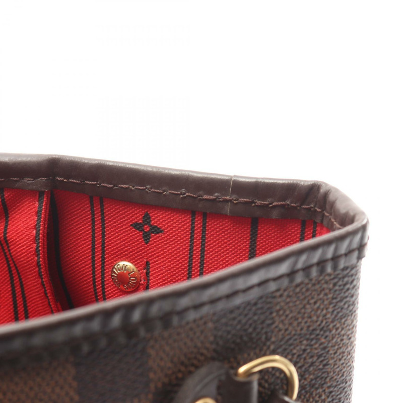 路易威登 Neverfull PM 手提包 N51109 Damier Ebene 帆布皮革 二手-8