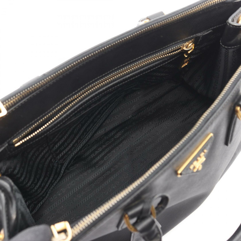PRADA SAFFIANO Galleria 斜背包 BN1874 Saffiano 皮革 黑色 二手-2
