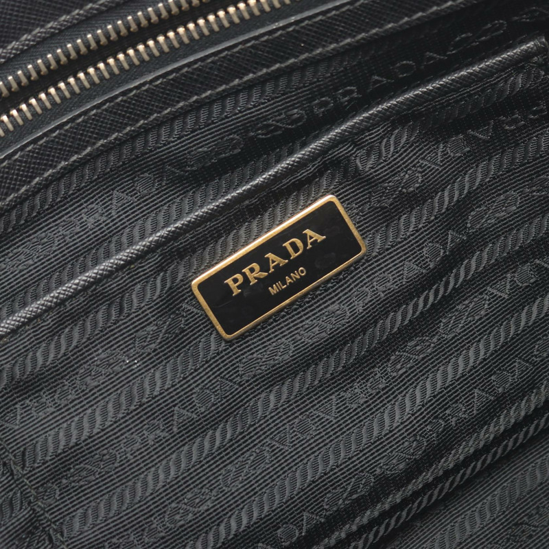 PRADA SAFFIANO Galleria 斜背包 BN1874 Saffiano 皮革 黑色 二手-3