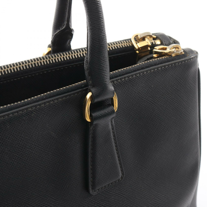 PRADA SAFFIANO Galleria 斜背包 BN1874 Saffiano 皮革 黑色 二手-5