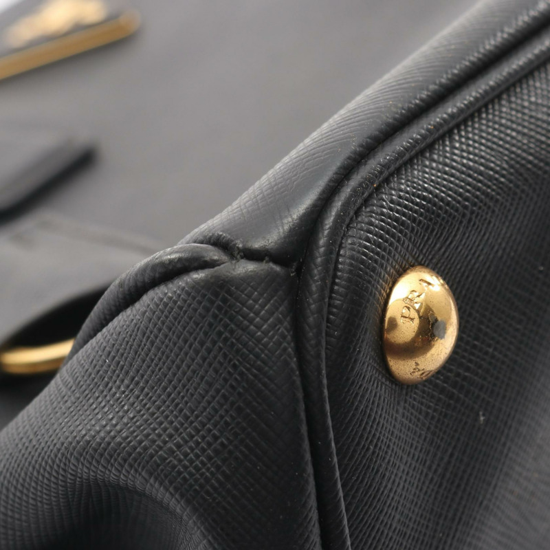 PRADA SAFFIANO Galleria 斜背包 BN1874 Saffiano 皮革 黑色 二手-7