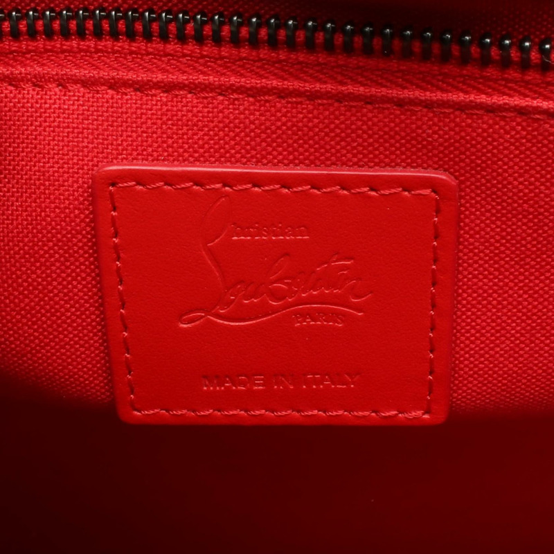 Christian Louboutin RUIS 手袋 PVC塗層帆布皮革 灰色黑色 二手 男士-3