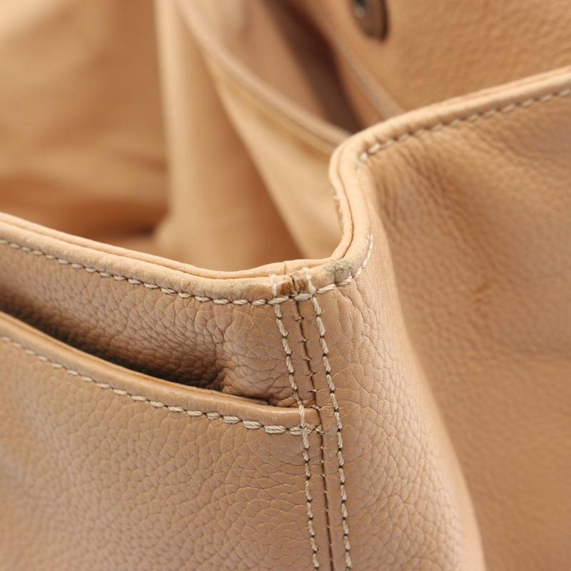 香奈兒 (CHANEL) Executive Tote 單肩包 A15206 皮革 米色 二手 女士 Coco CC-7