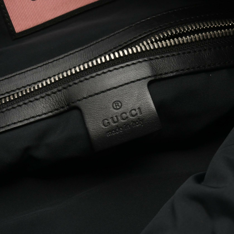 GUCCI GHOST 雙肩包 474210 皮革 黑色 黃色 二手 男女通用-3