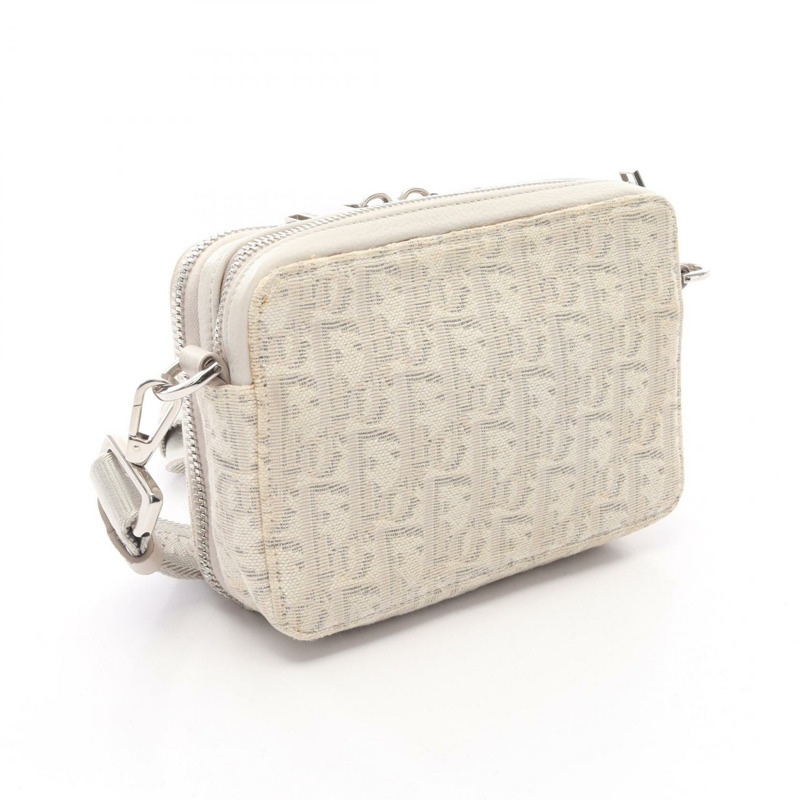 Christian Dior Oblique 斜背包，帆布材質，米色，二手女款-1