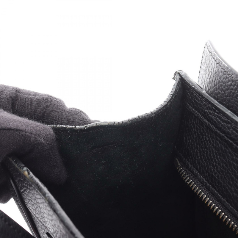 CELINE Luggage Nano Shopper 單肩斜背包 168243 黑色皮革 二手-4