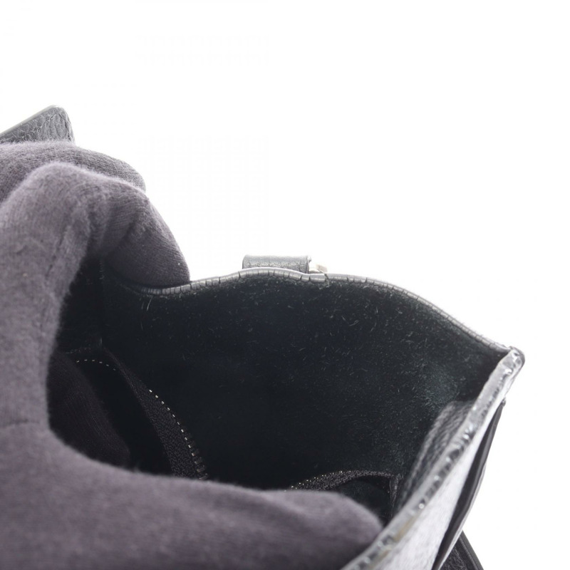 CELINE Luggage Nano Shopper 單肩斜背包 168243 黑色皮革 二手-6