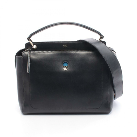 FENDI DOT COM 女士單肩手提包 8BN293 黑色真皮二手