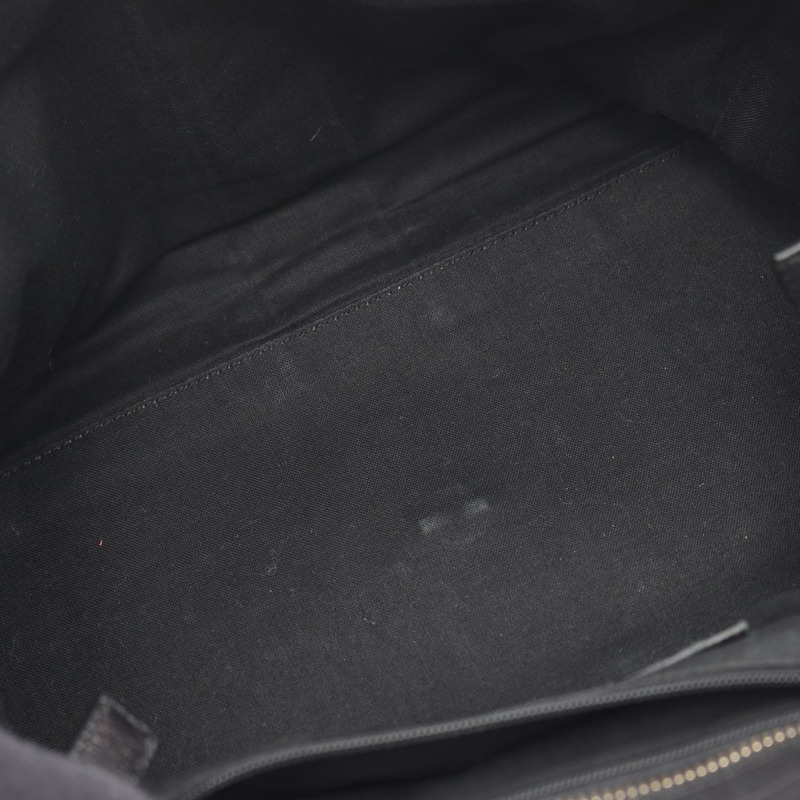 SAINT LAURENT PARIS Y 型 Cabas 單肩手提包 400666 黑色皮革 二手-4