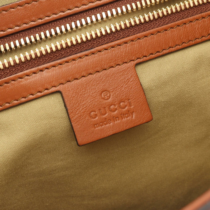 GUCCI Sherry系列托特包/斜背包/肩背包 575067 帆布/皮革 米棕色-3