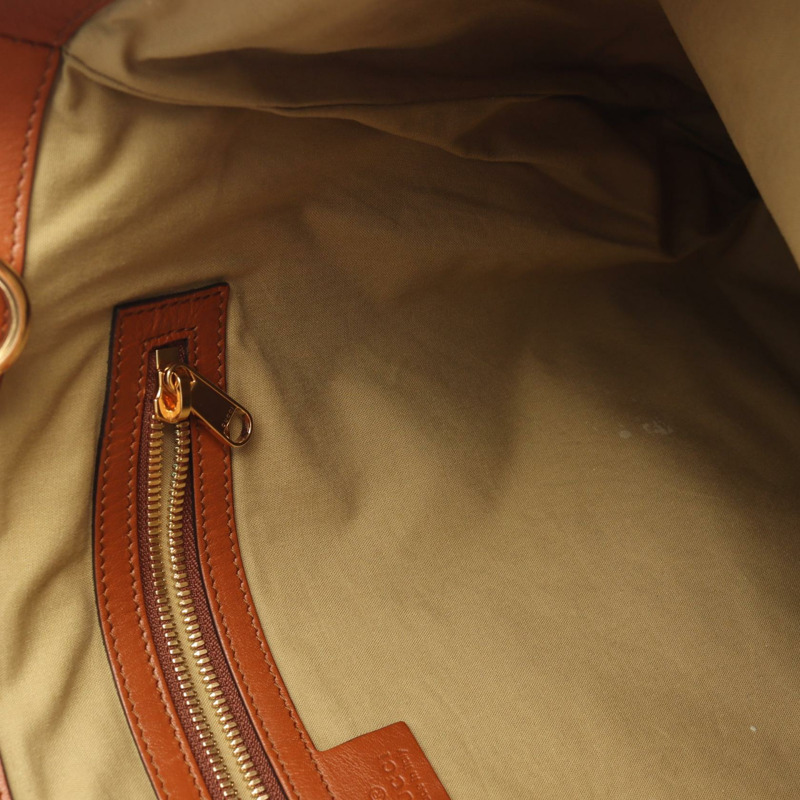 GUCCI Sherry系列托特包/斜背包/肩背包 575067 帆布/皮革 米棕色-9