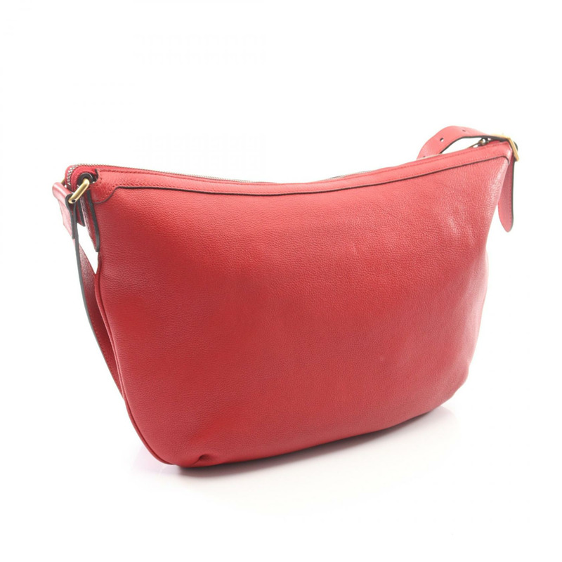 GUCCI 半月形單肩斜背包 523588 皮革 紅色 多色 二手-1