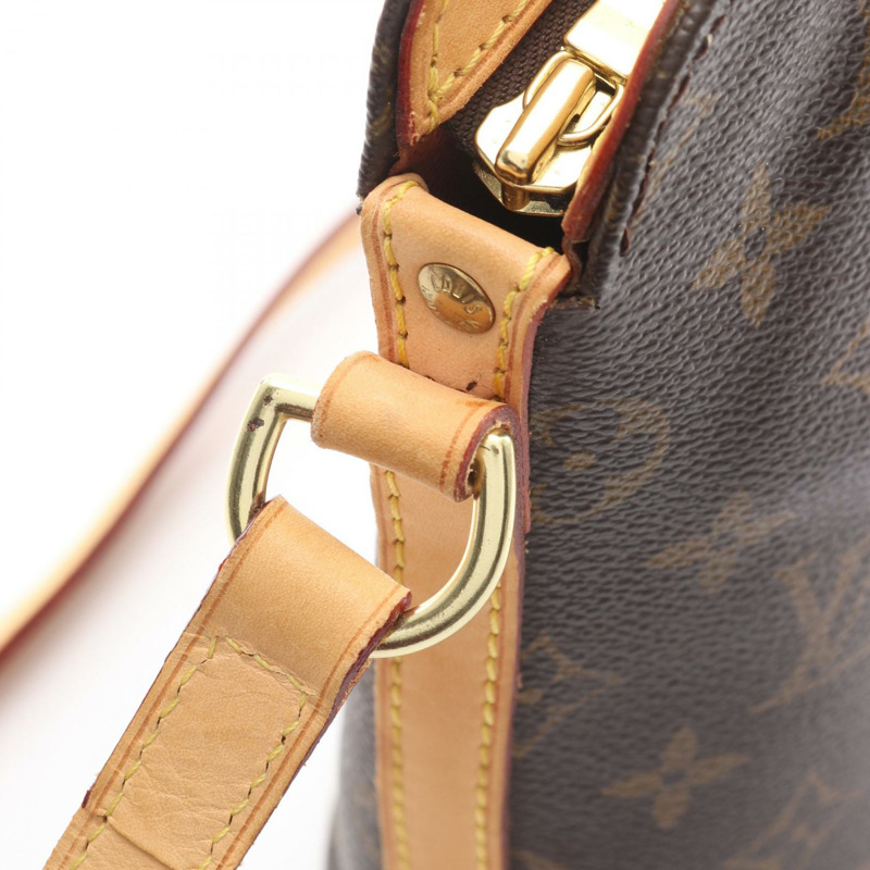 路易威登 Drouot 斜背包 M51290 Monogram 皮革 棕色 二手-6