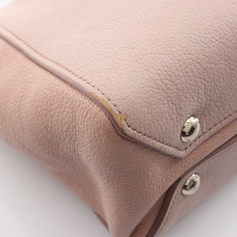 Miu Miu MADRAS 肩挎包 5BB006 粉紅皮革 二手 女士-5