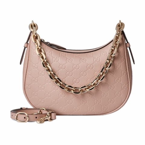 Gucci 女士 GG Emblem 中號單肩包均碼碼中號、25.5cm*5cm*20cm