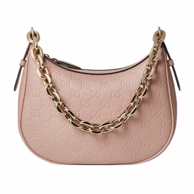 Gucci 女士 GG Emblem 中號單肩包均碼碼中號、25.5cm*5cm*20cm-1