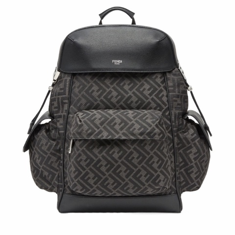 Fendi 男士 FF 提花背包均碼碼大號、41cm*16cm*45cm