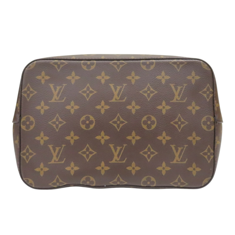棕色 原花帆布 粉色牛皮飾邊 NeoNoe MM 兩用包【LOUIS VUITTON LV 路易威登】 M44022-3