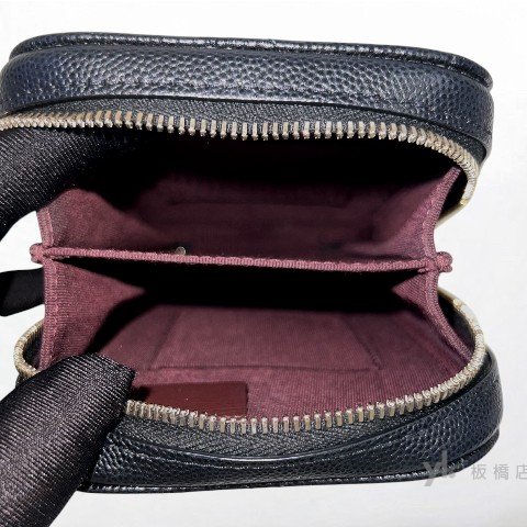 Y1988-CHANEL包包 黑色荔枝皮手機包AP0246-5