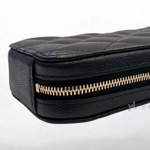 Y1988-CHANEL包包 黑色荔枝皮手機包AP0246-7