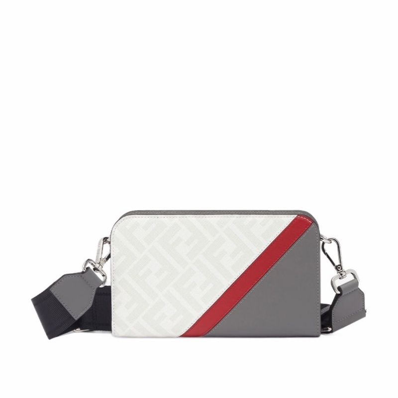 Fendi 男士 徽標斜挎包均碼碼常規、20 X 4 X 12 CM-0