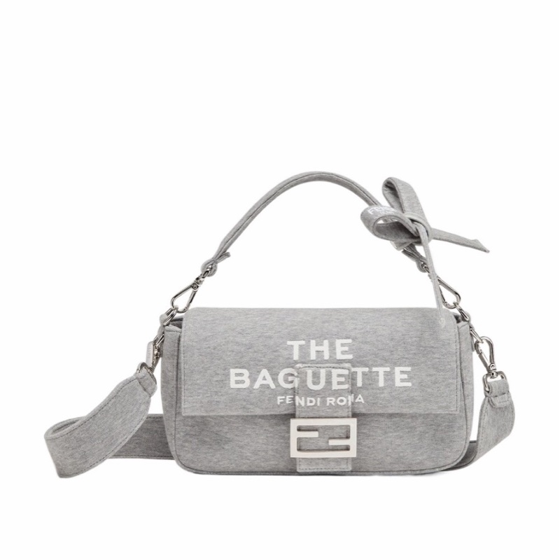 Fendi 男士 Baguette 徽標斜挎包均碼碼常規、27cm*6.5cm*15cm-4