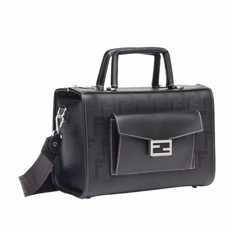 Fendi 男士 Soft Trunk徽標手提包均碼碼常規、31 X 15 X 22 CM-4