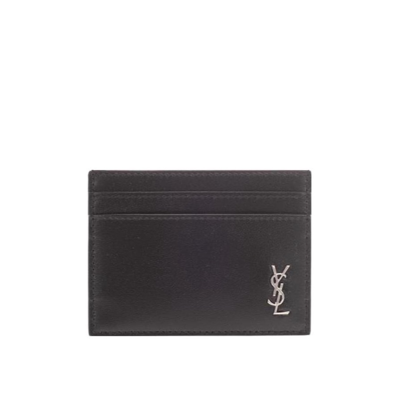 Saint Laurent 男士 logo標牌卡夾均碼碼10.5X0.5X7.5CM-0