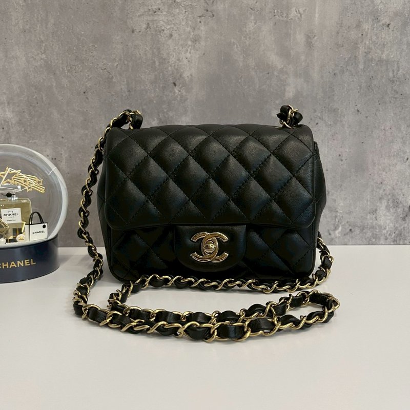 Chanel 黑金方胖 晶片款-0