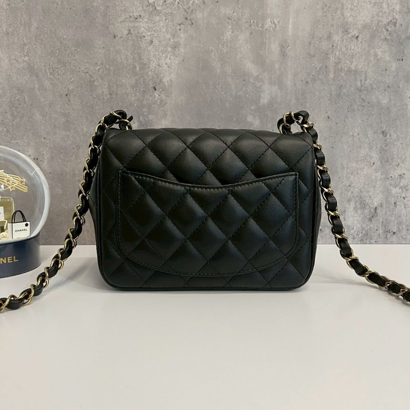 Chanel 黑金方胖 晶片款-1